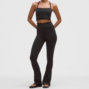 Lululemon Nulu ruffle trim flare pant